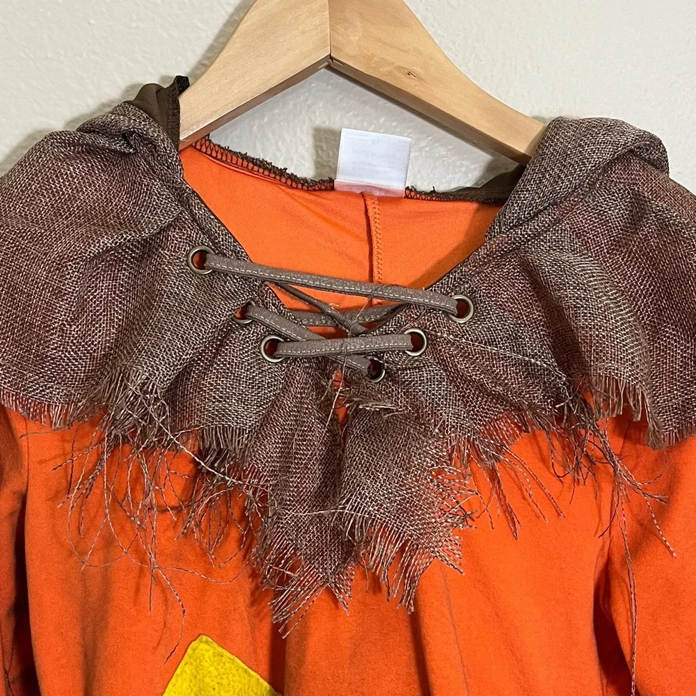 Trick ‘r Treat Orange Brown Scarecrow Costume With Socks